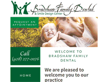 Tablet Screenshot of bradshawfamilydental.com
